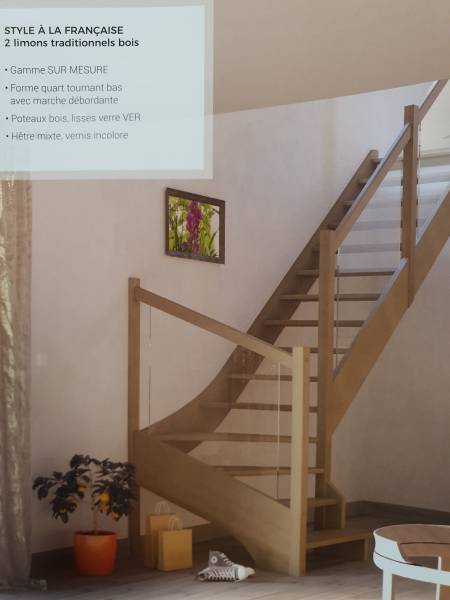 escaliers traditionnels en bois de hetre toulouse