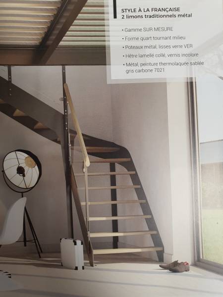 escalier en métal sur mesure sans contremarches toulouse