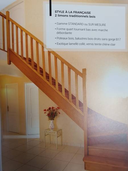 magasin d'escaliers en bois traditionnel sur mesure toulouse