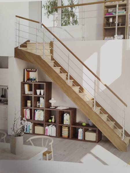 escalier en bois inox et verre à toulouse