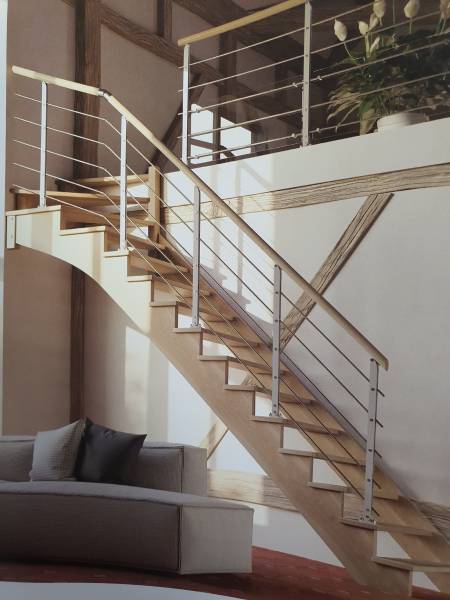 Escalier style anglais allégée et excentrée Toulouse