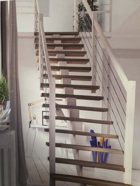 escalier forme droite style contemporain à toulouse